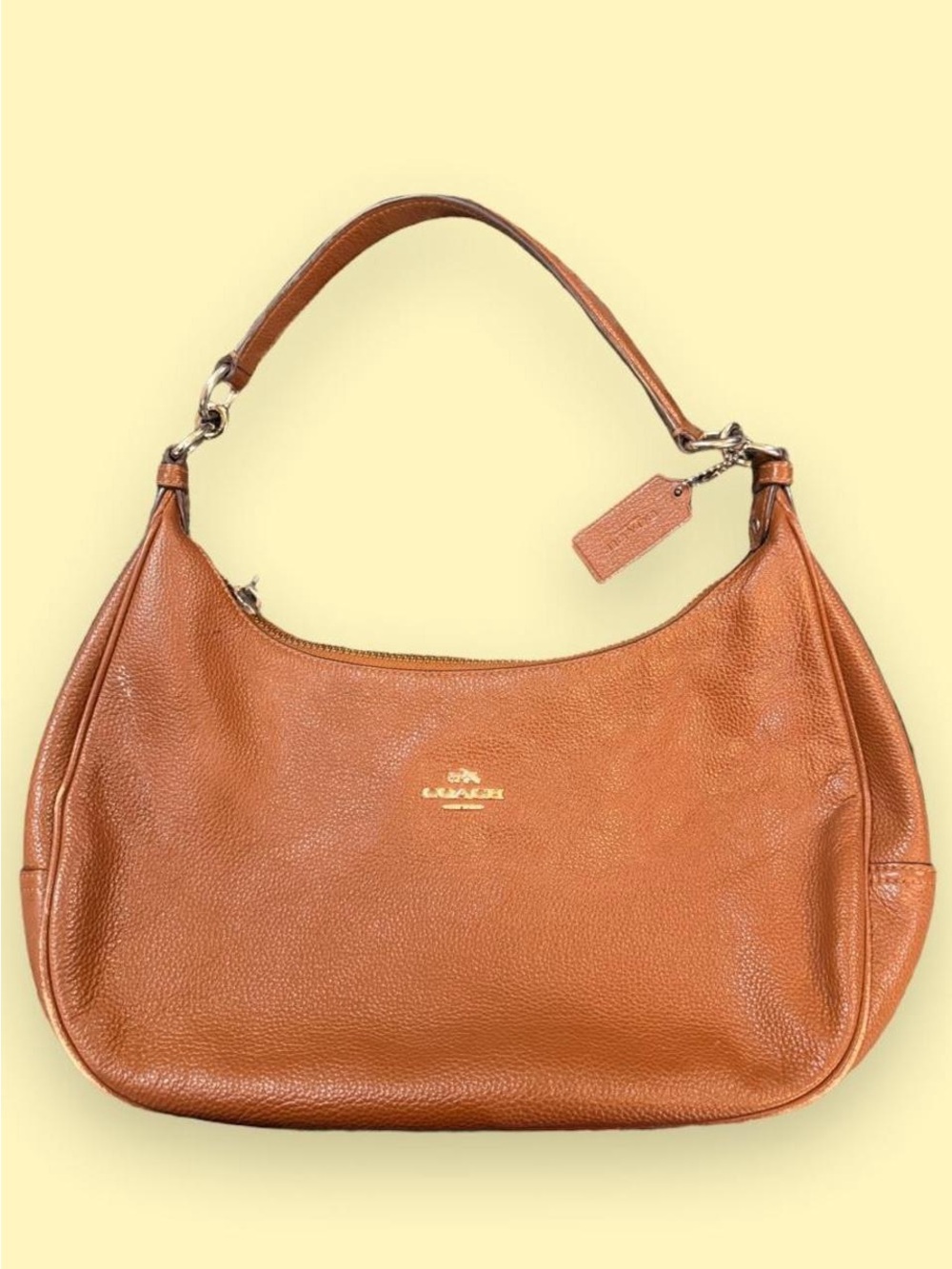 Coach Pebble Leather Harley East West Hobo